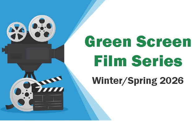 A film projector showing the Green Screen Film Series