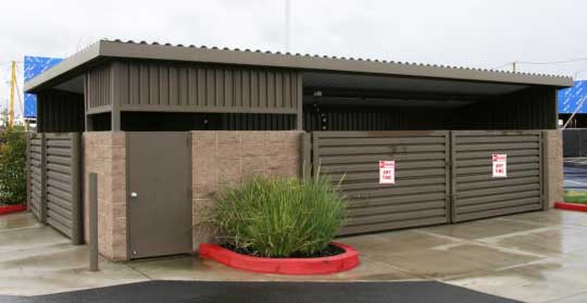Enclosure-Standards enclosed waste containers
