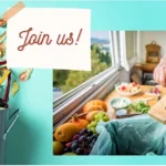 person putting food into kitchen compost pail