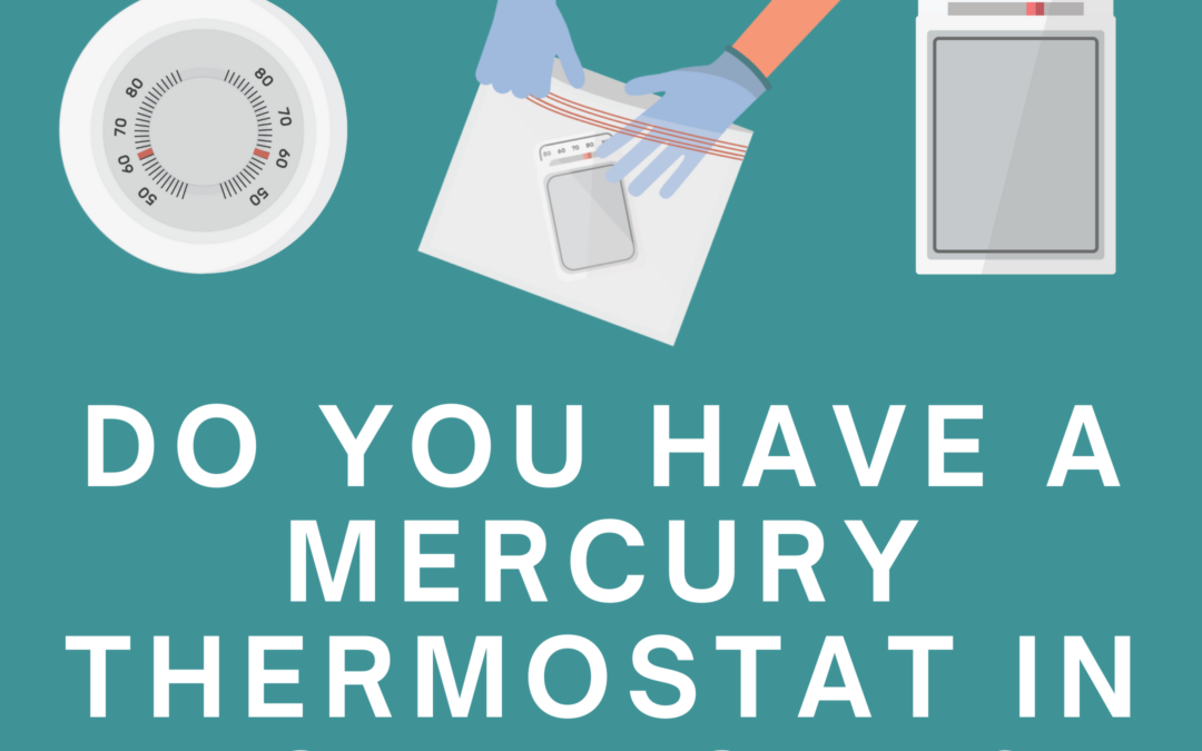 Examples of mercury thermostats that need to be recycled at the HHW Facility
